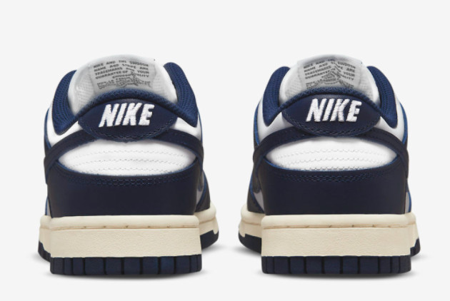 Nike Dunk Low Vintage Navy White/Midnight Navy | DD1503-115
