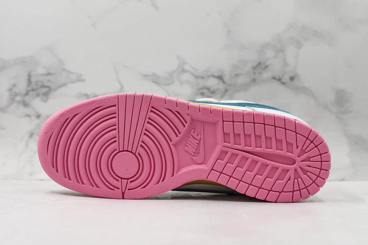 Parra x Nike SB Dunk Low White Blue Pink CN4504 108 - Exclusive Collaboration with Vibrant Design