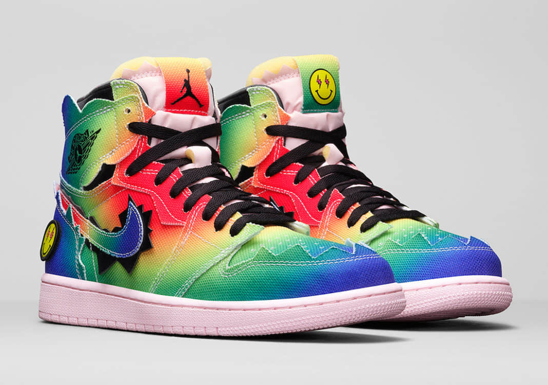 J Balvin x Air Jordan 1 Retro OG High 'Colores Y Vibras' DC3481-900 - Vibrant Sneaker Collaboration