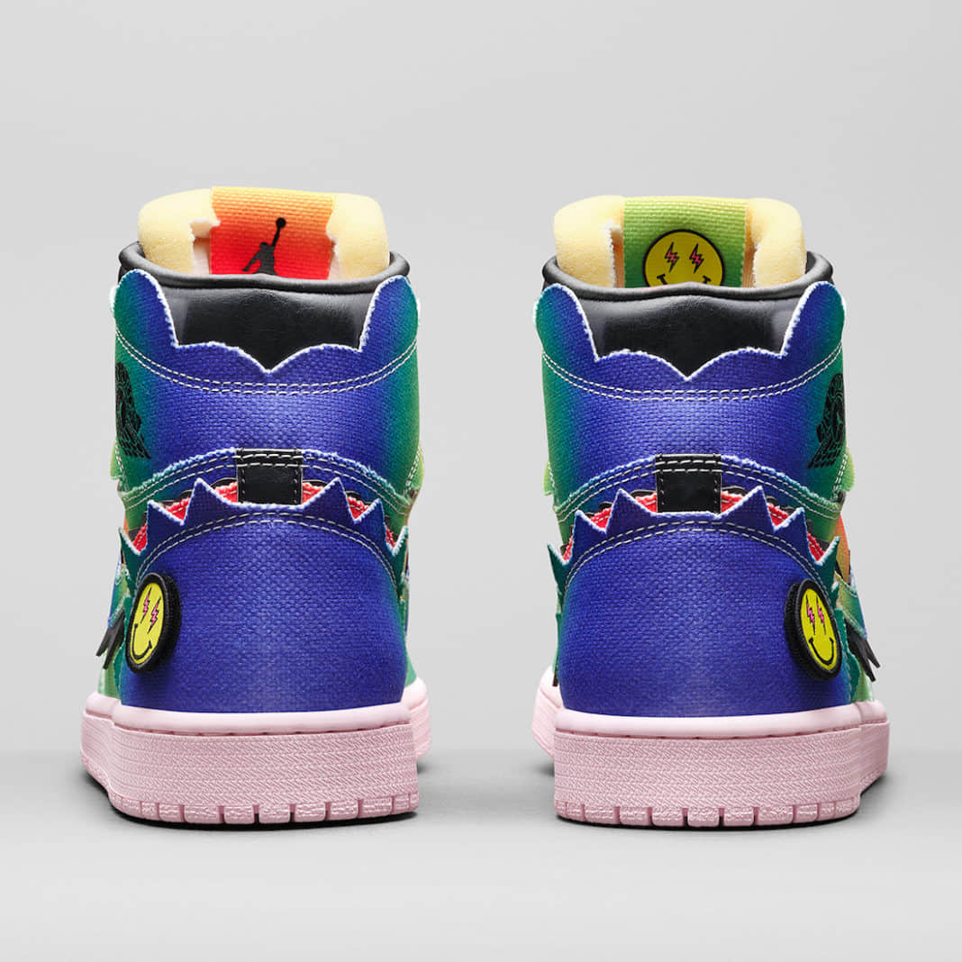 J Balvin x Air Jordan 1 Retro OG High 'Colores Y Vibras' DC3481-900 - Vibrant Sneaker Collaboration