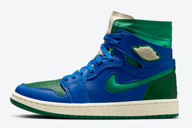 Aleali May x Air Jordan 1 Zoom Comfort Green/Royal Blue DJ1199-400 - Limited Edition Stylish Sneakers