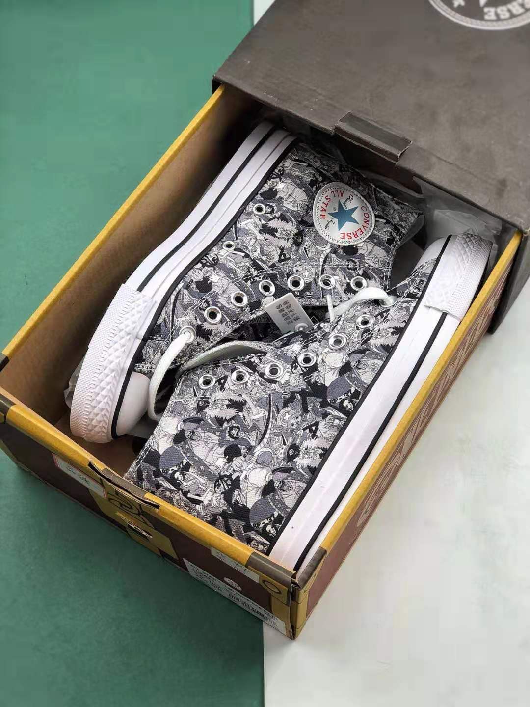 One Piece x Converse Unisex Chuck Taylor All Star 100 PT HI Canvas Shoes Multicolor