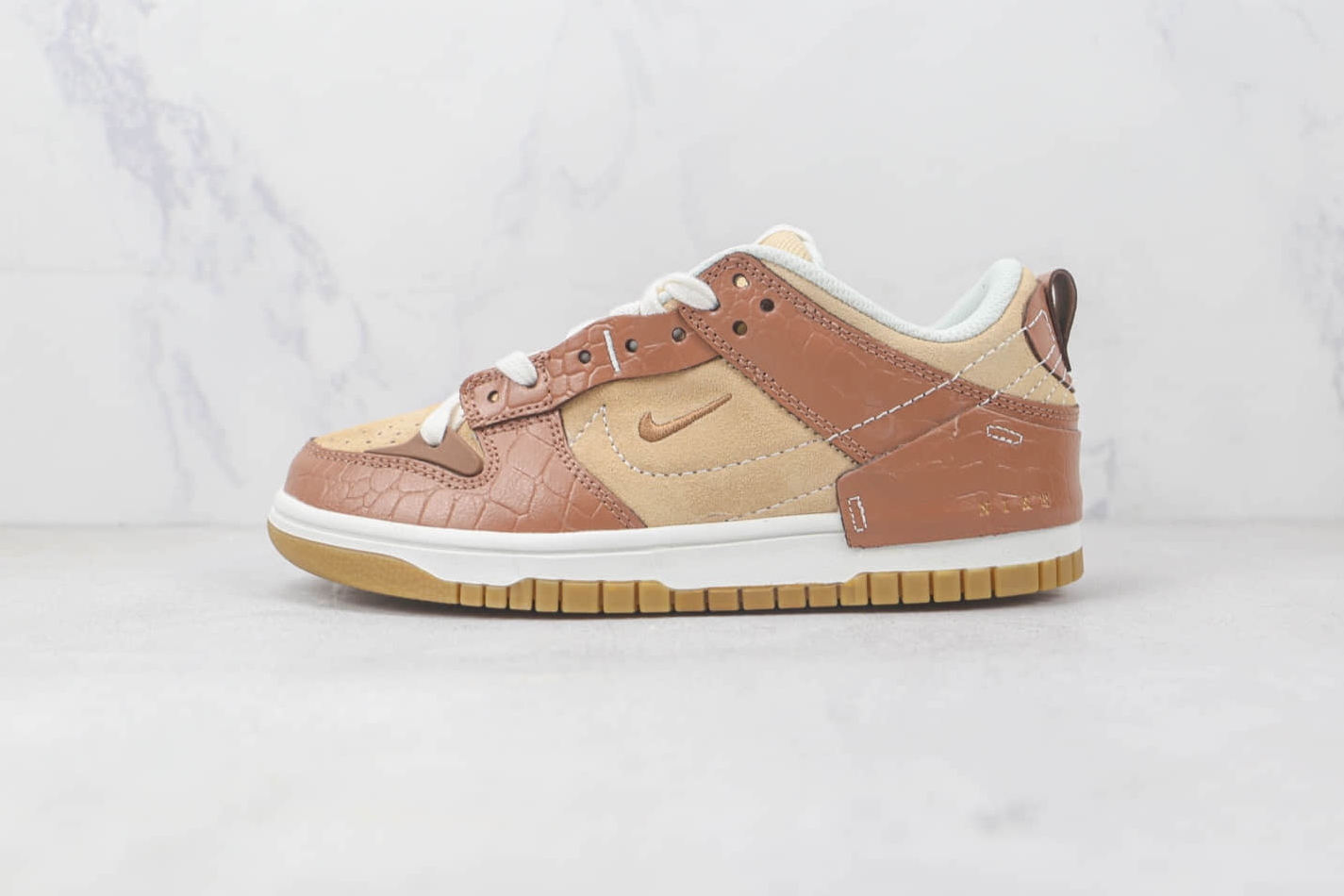 Nike Dunk Low Disrupt 2 'Brown Crocodile' Sneakers | DV1026-215