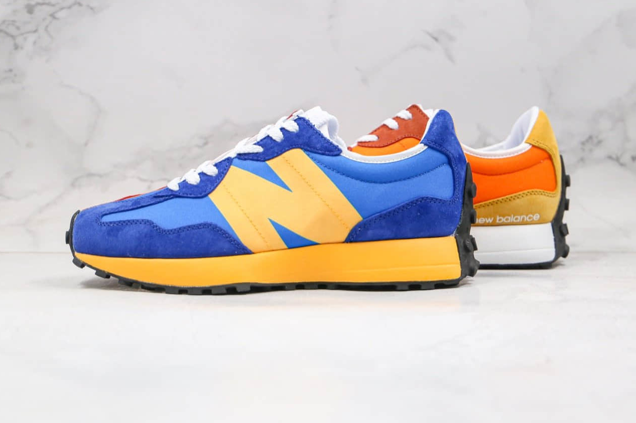 New Balance 327 Marine Blue Orange MS327LAA | Shop Online Now