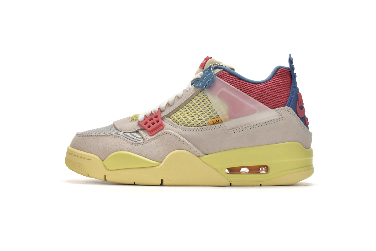 Union LA x Air Jordan 4 Retro 'Guava Ice' DC9533-800 — Exclusively Stylish Collaboration | Limited Edition Glamorous Sneakers